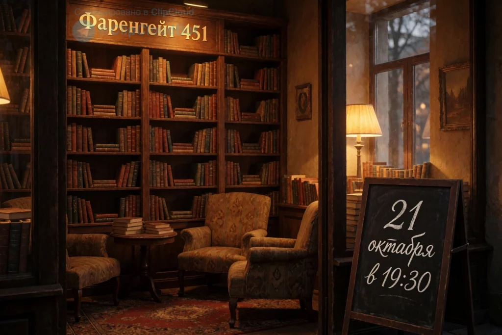 Книжный магазин Фаренгейт 451: 21 октября в 19:30