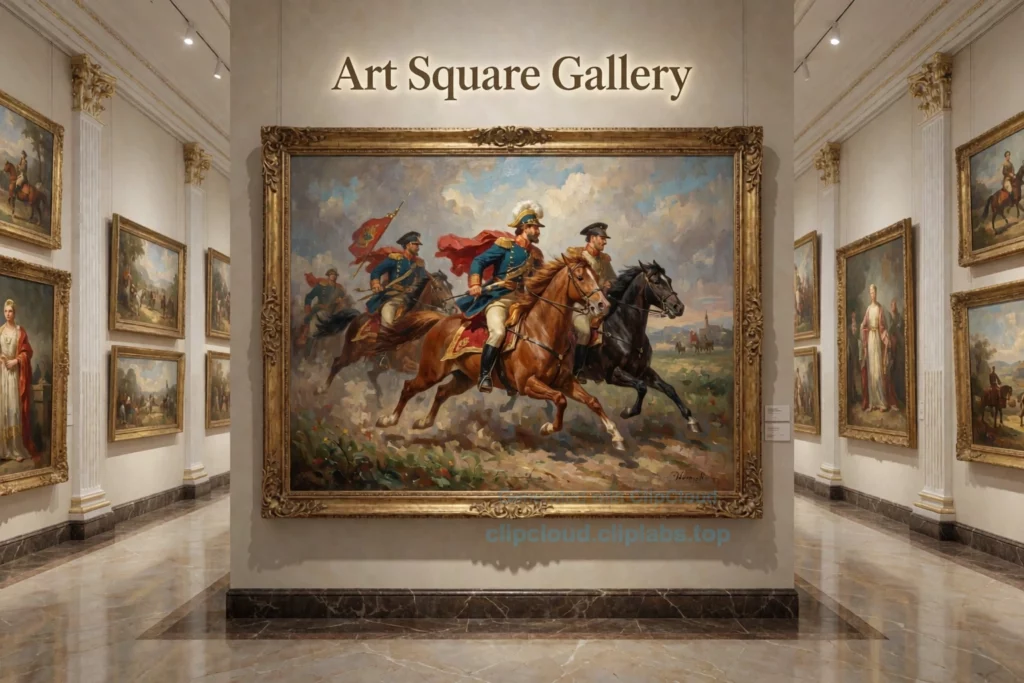 Art Square Gallery: Шедевры Arts Square Gallery — «Первая Конная» Евсея Моисеенко