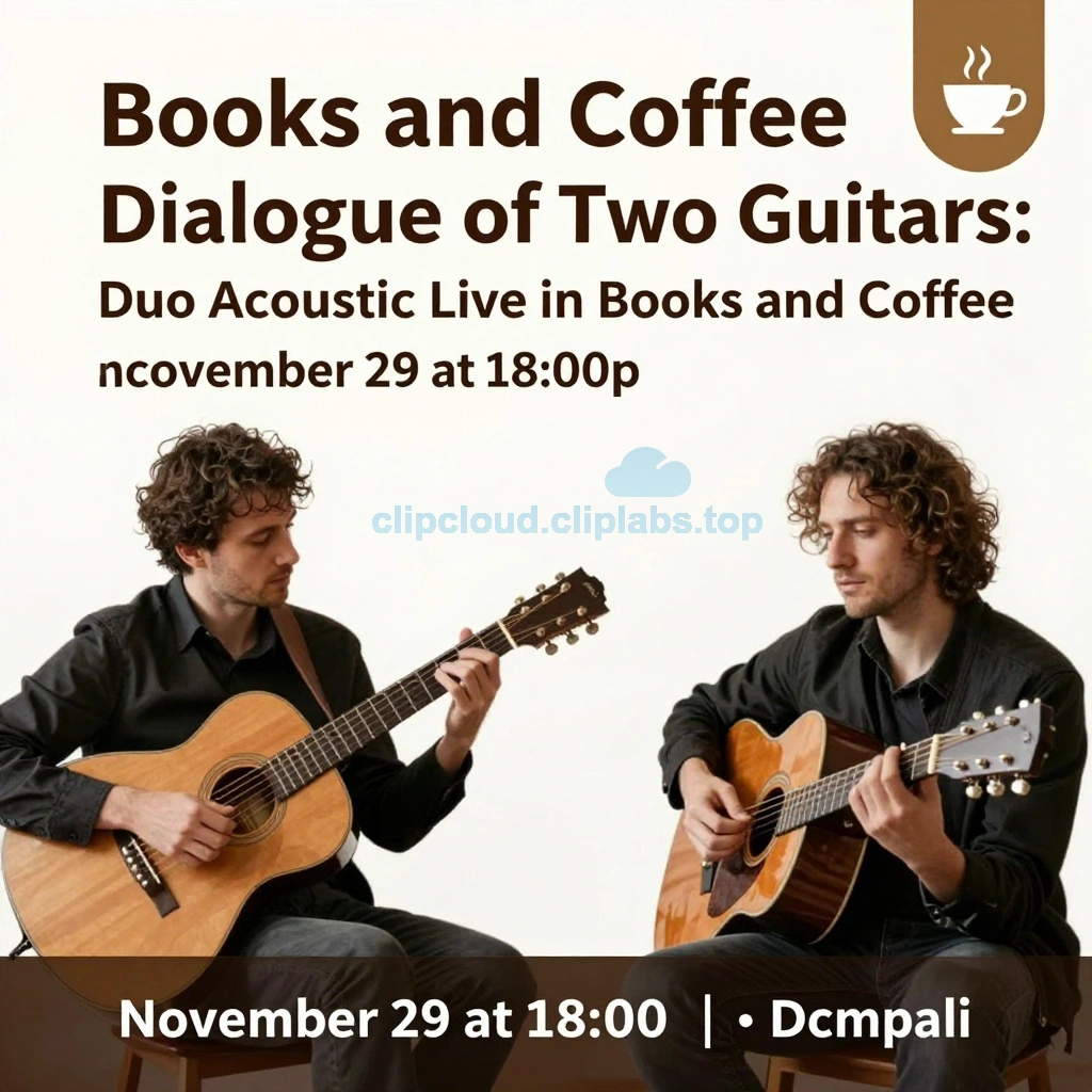 Арт-кафе Книги и кофе: 29 ноября в 18:00 — концерт «Диалог двух гитар: дуэт Acoustic Live в Книгах и кофе»